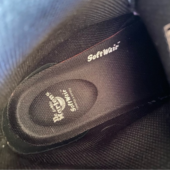 Dr. Marten Sheridan Softwair Nubuck Suede Leather Black Combat Boots High Tops - Picture 9 of 9